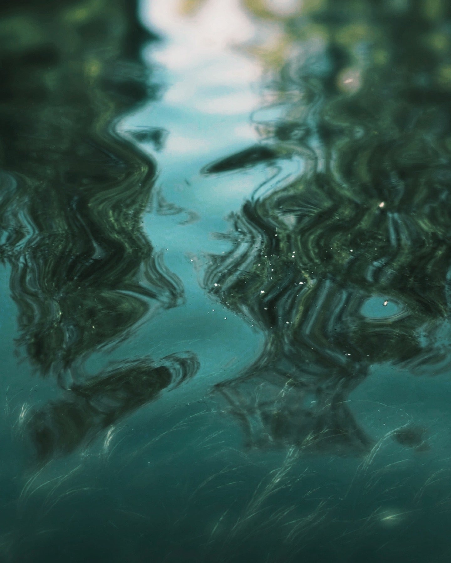 Reflections on green water